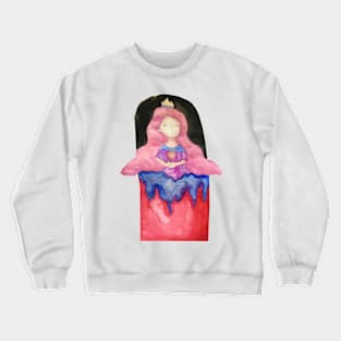 Pink hair princess Crewneck Sweatshirt